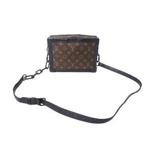 LOUIS VUITTON Soft Trunk Shoulder Bag Monogram Early Alligator Leather Virgil